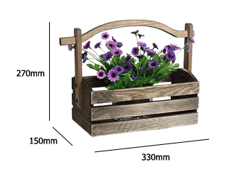 Basket style garden planter