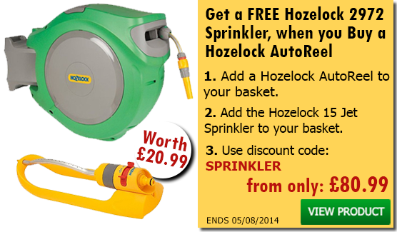 Hozelock Auto Reels with Sprinkler Offer