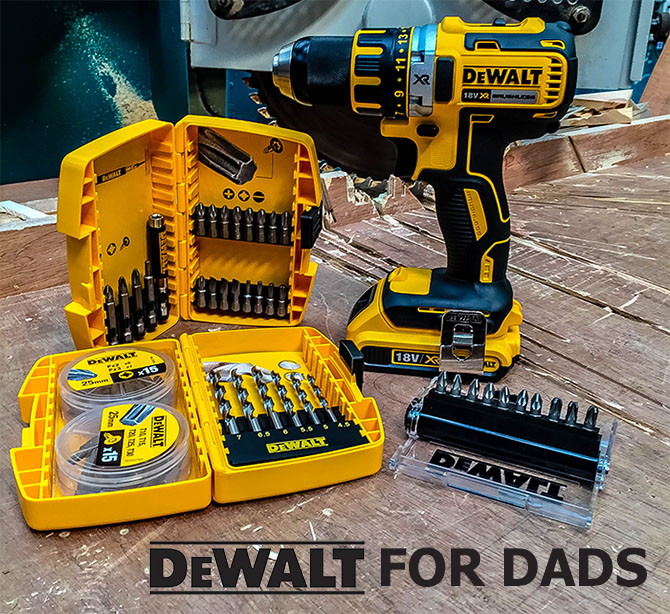Father's Day £30 Off DCD790D2 Drill Driver + Free 67 Piece Bit Set - Ray Grahams DIY