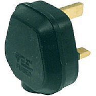 13 Amp Fused Black Tough Plug