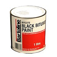 1ltr Tin Bitcote Black Bitumen Paint BS.3416