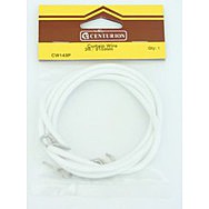 3 ft Coil Curtain Wire with Hooks & Eyes
