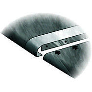 40mm Black Bull Nosed Straight Worktop Jointing Section