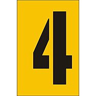 75mm Stencil - Character '4'