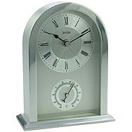 Acctim Highgrove Mantelpiece Clock & Thermometer - Chrome