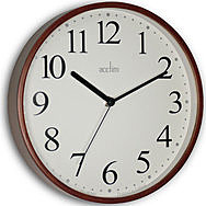 Acctim Larvik Dark Wood Effect Wall Clock