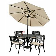 Connemara Mesh Rose Table & Chair Garden Furniture Set