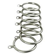 Deville 552Z Classic Silver 30-32mm Curtain Rings (10)