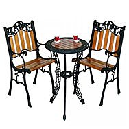 Donard Grape Bistro Garden Table & Two Chairs Set - MC1138