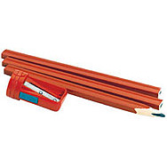 Draper 71284 3 Carpenters Pencils 174mm Long And Sharpener