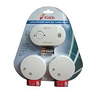 Kidde Carbon Monoxide Alarm + 2 FREE Smoke Alarms