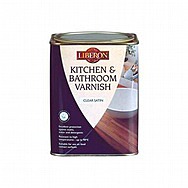 Liberon Kitchen and Bathroom Varnish 1L - Clear Satin