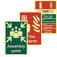 Photo Luminescent Fire Signs