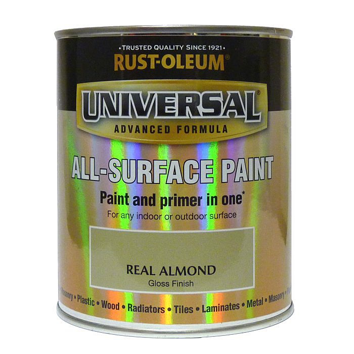 RustOleum Universal All Surface Paint 750ml Real Almond Ray Grahams