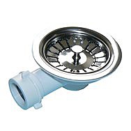 Primaflow Basket Strainer Waste 3.5 Inch Stainless Steel Finish