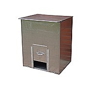 Galvanised Coal Bunker 250 Kilo Capacity With Sliding Hatch