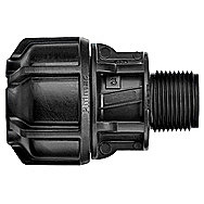 Philmac Alkathene Male End Connector 25mm or 3/4 Inch x 3/4 Inch BSP - 9232