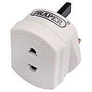 Draper 26453 Shaver Adaptor For 3 Pin Plug