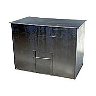 De Vielle Galvanised Coal Bunker 500 Kilo Capacity With Sliding Hatch