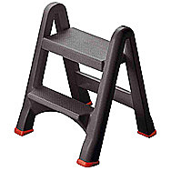 Curver 2 Tier Foldable Stepstool In Grey