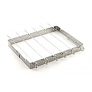 Outback BBQ Stainless Steel Barbecue Kebab Rack With Skewers