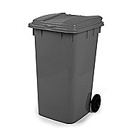 Black / Grey Wheelie Bin 240 Litre