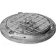 Round Galvanised Alloy Inspection Cover 320 mm