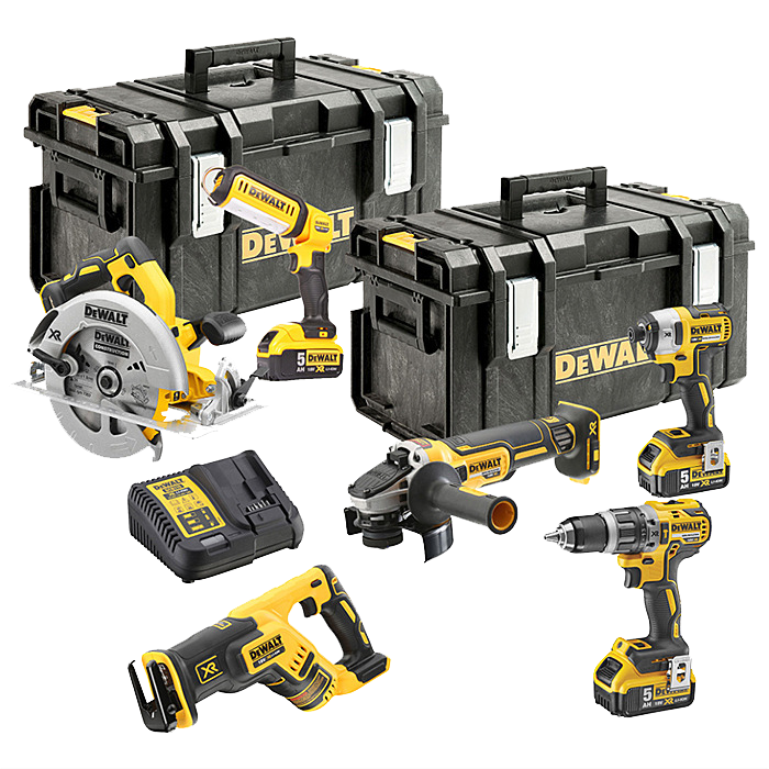 DeWalt DCK623P3 18v XR Compact Brushless 6 Piece Kit with 3x 5.0Ah Batteries