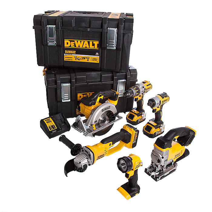 Dewalt DCK694P3 XR Cordless 6 Pack 18 Volt 5.0AH 6 Piece Kit