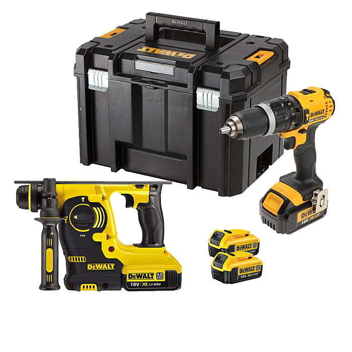 DeWalt DCK206M2T 18v SDS Drill & Hammer Drill Kit 