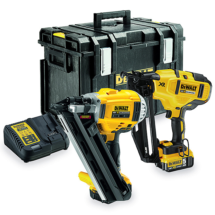 DeWalt DCK264P2 18v Cordless Nailer 5.0Ah Kit