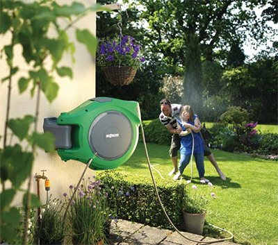 Hozelock autoreel for garden