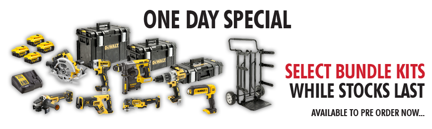 Great Savings on DeWalt Bundle Kits this day only