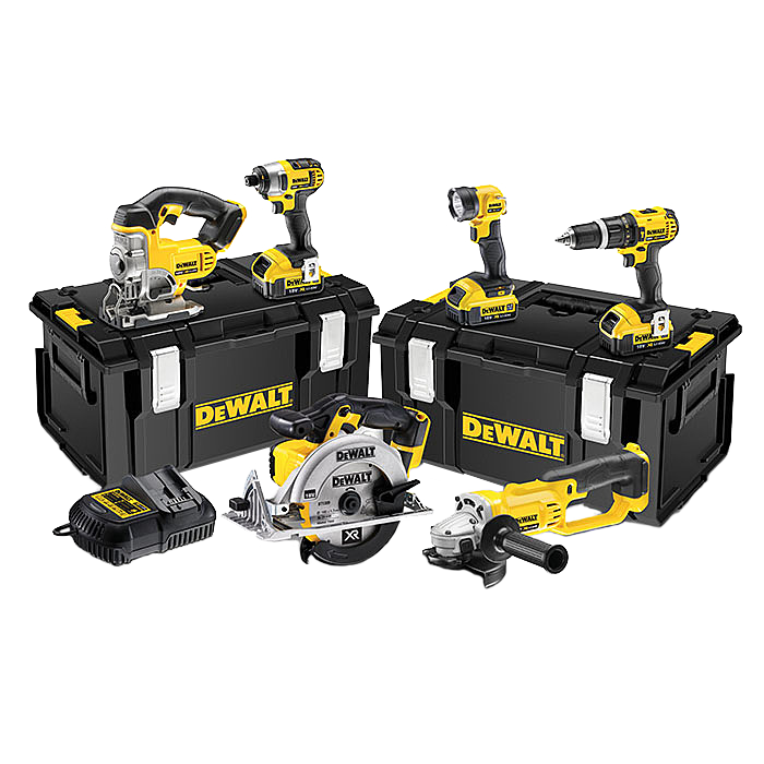 DEWALT DCK691M3 XR Combo Pack 18 Volt 6 Piece With Tough Boxes