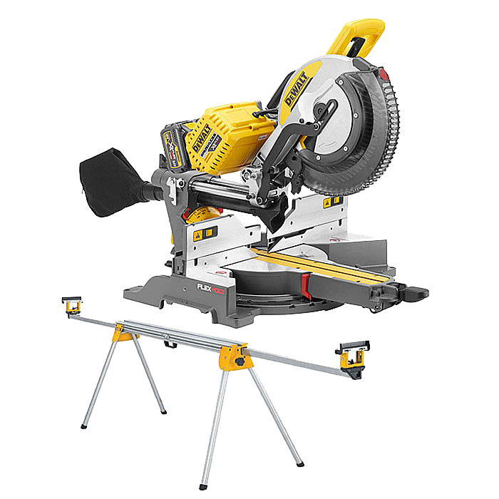 DEWALT DHS780T2 54V Mitre Saw With Leg Stand