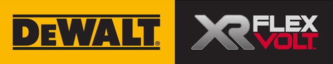 Dewalt brand logo introducing the new Dewalt XR FlexVolt