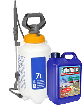 Hozlock pump sprayer with Patio Magic 5 Litre