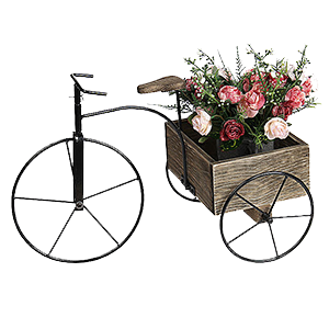 Painted garden bicycle