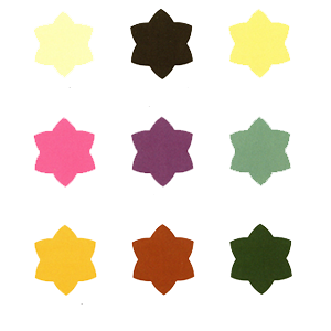 Chart of garden paint colours